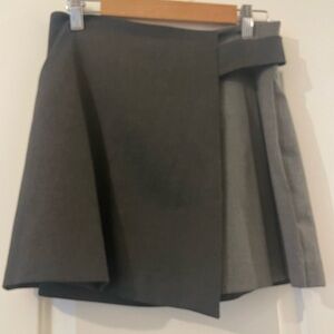 Alice + Olivia Charcoal Mini Skirt